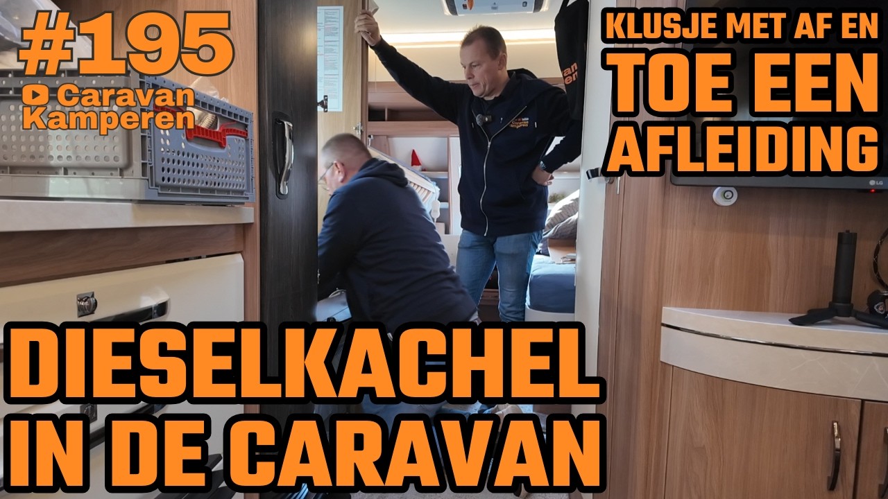 #vlog195 Dieselkachel aansluiten op ringverwarming deel 2 | Klusje met afleiding