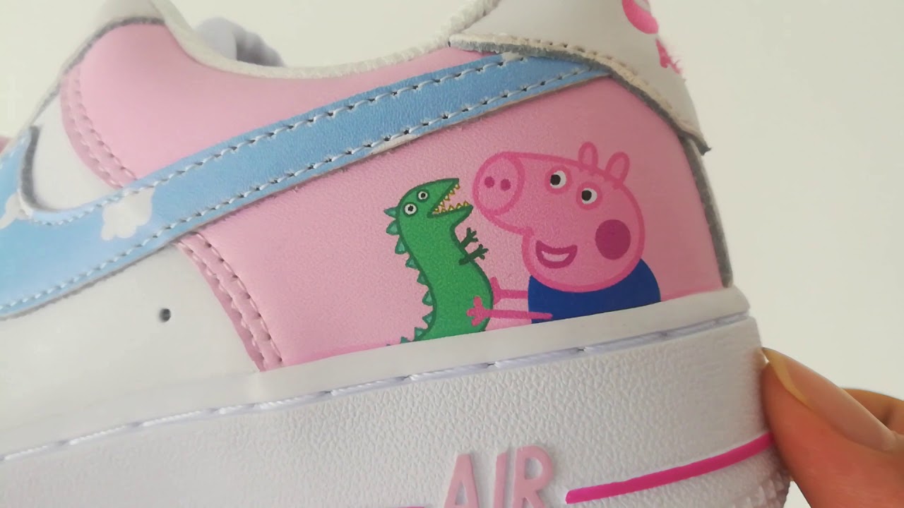 Custom Peppa Pig x Nike Air Force 1 Low Pink