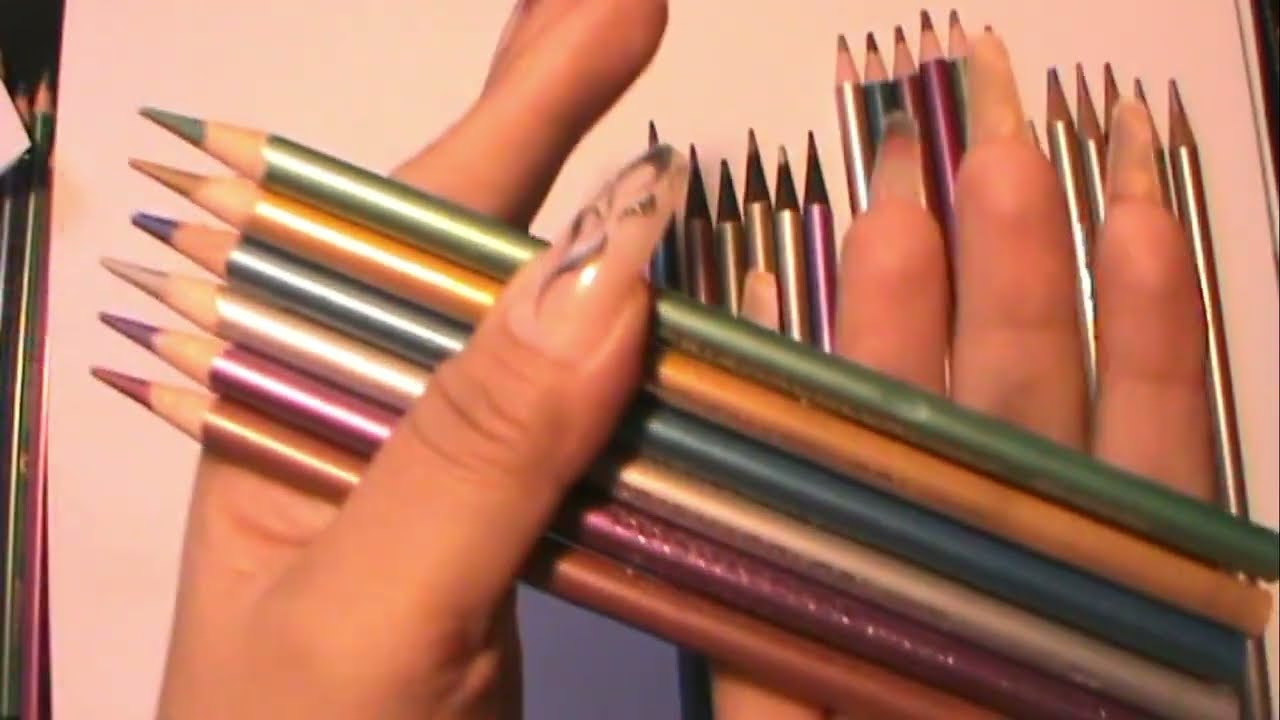 COMPARACION de colores METALICOS prismacolor pelikan brutfuner norma y mas