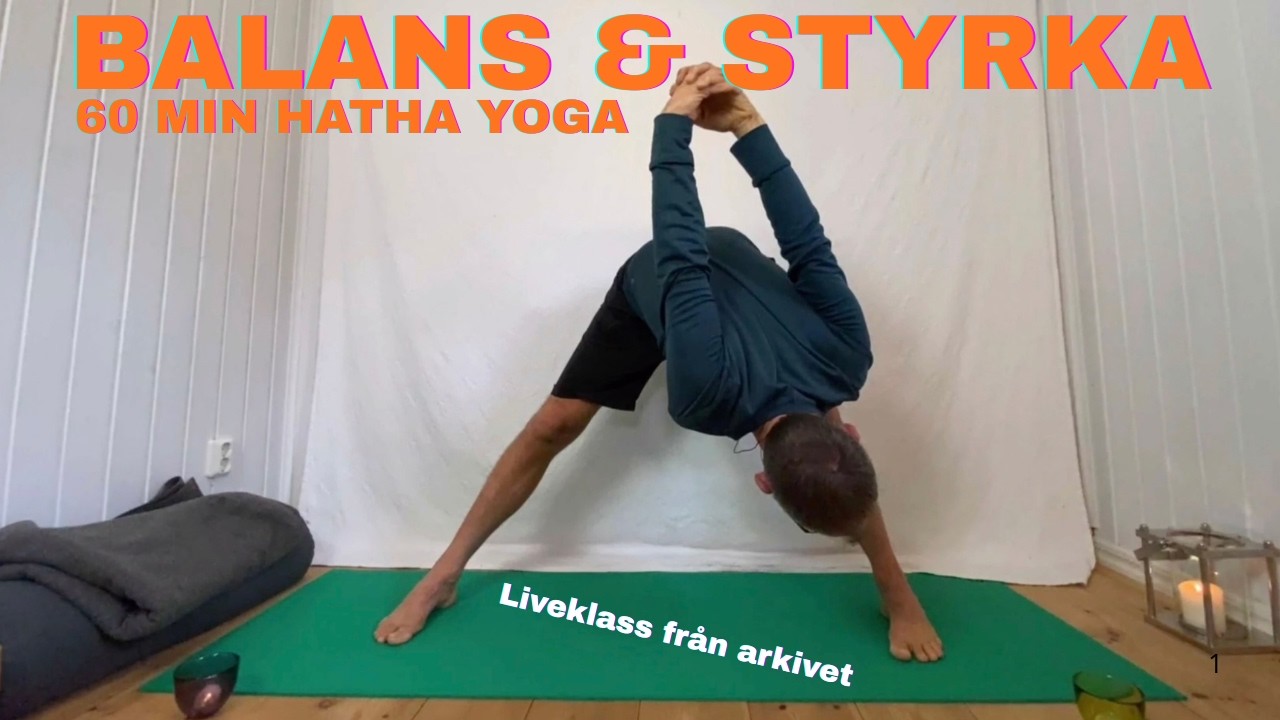 Kom tillbaka i balans med en timmes yoga