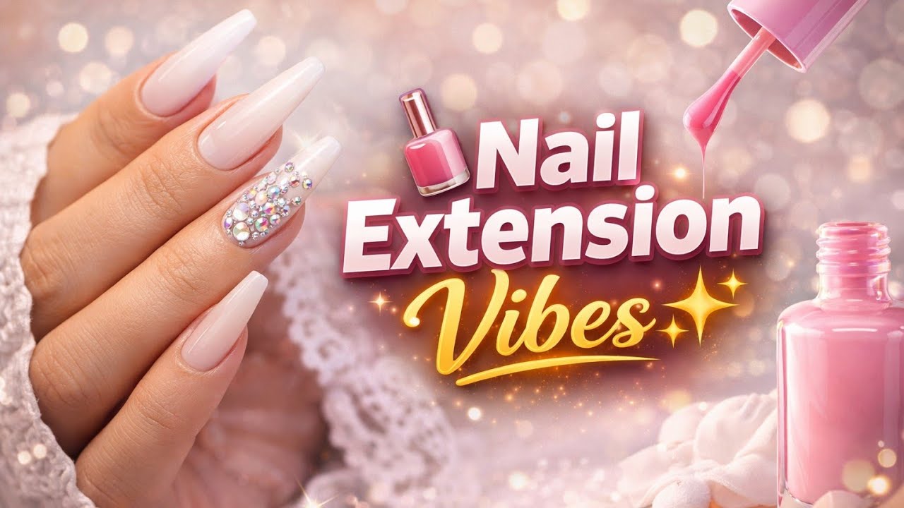 Elegant Nail Extension Design || Nail Extension Vibes || 