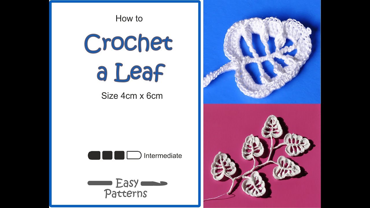 Crochet Leaf Pattern easy crochet