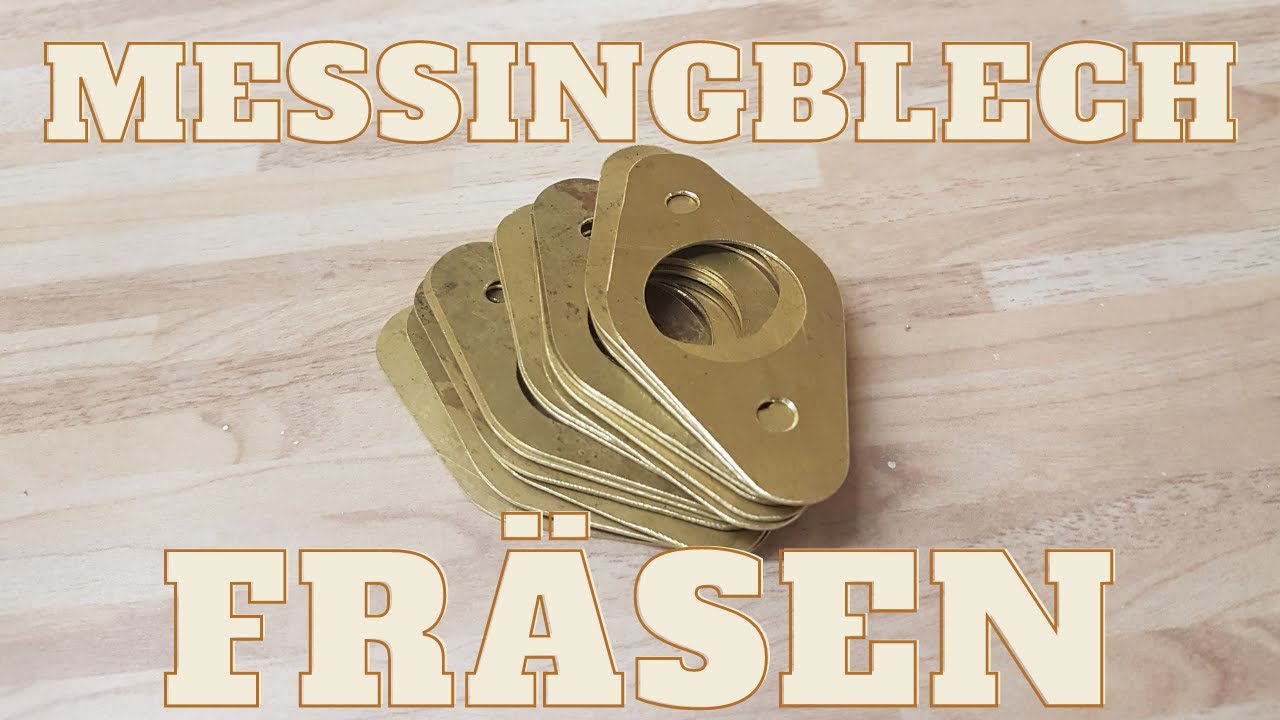 Messingblech fräsen auf der CNC Holzfräse | Estlcam