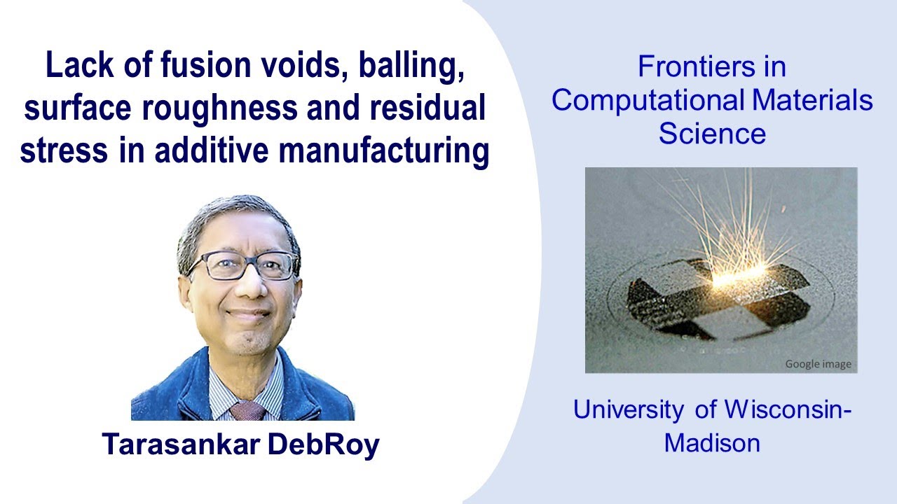 Lack of fusion voids, balling, surface roughness, and residual stress in additive manufacturing