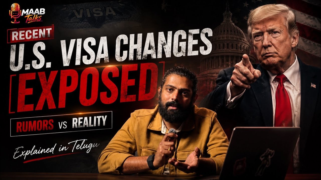 H1B & F1 Visa Changes 2026: Rumors vs Reality | Explained in Telugu #telugunri #usatelugu #h1bvisa