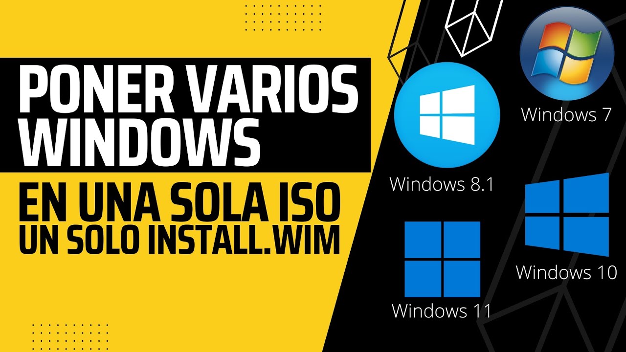 Crear una TEU de varios Windows en una sola ISO