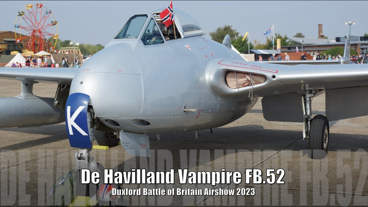 De Havilland Vampire - Duxford Battle of Britain Airshow 2023