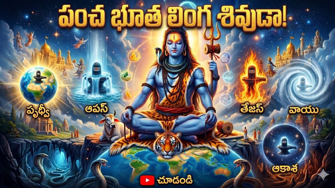 PANCHA BHUTHA LINGA SIVVUDA(పంచ భూత లింగ శివుడా!)!