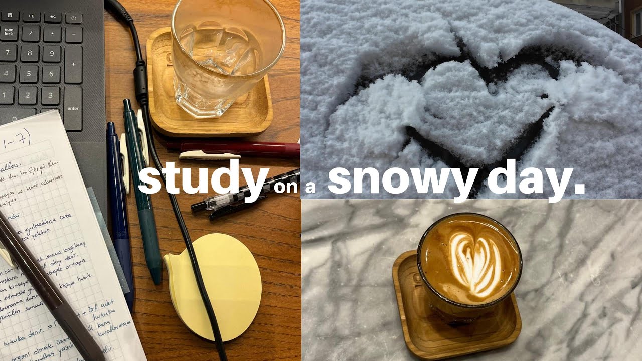 Karlı bir günde ders çalışmak | Study on a snowy day ❄️'26