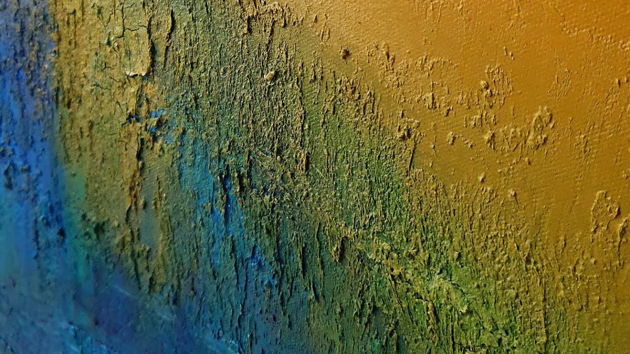 Texturing canvas with marble dust