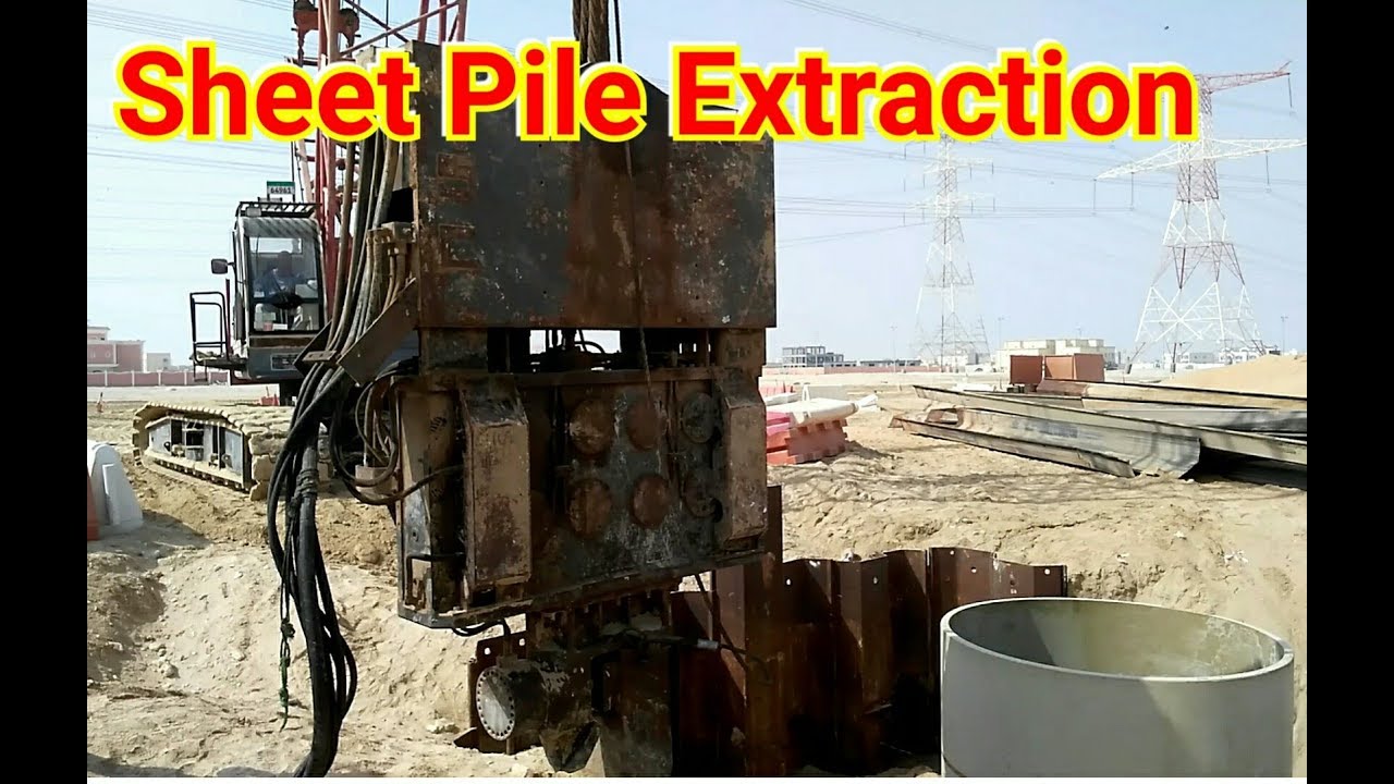 Sheet Pile Extraction with Vibro Hammer | Abu Dhabi