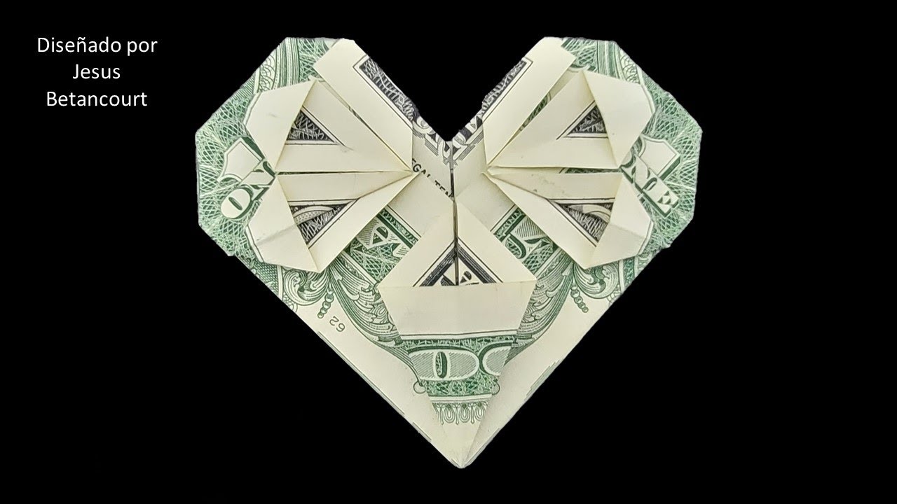 Cómo hacer un corazón con un billete 