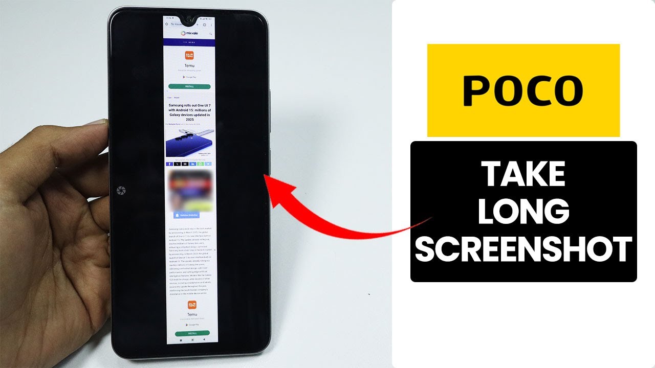 How to Take Long Screenshot on Any Poco Phone
