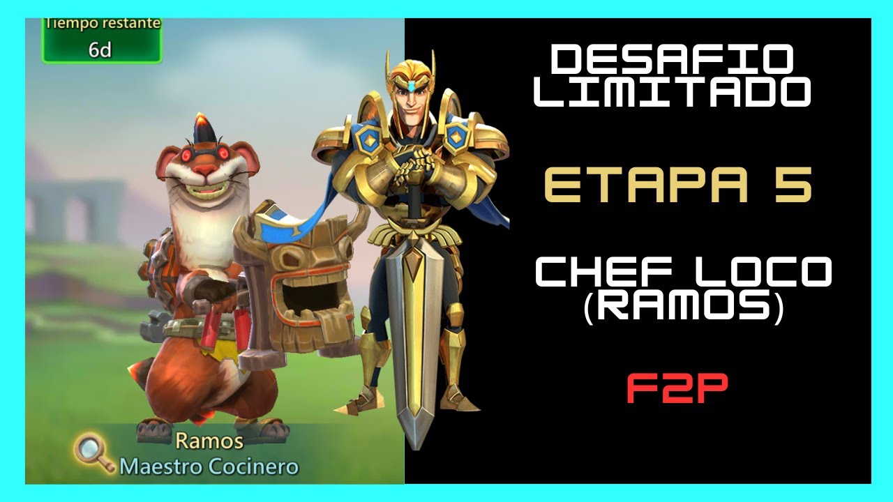 DESAFIO LIMITADO - CHEF LOCO ETAPA 5 - MAESTRO COCINERO / LORDS MOBILE ES 2023