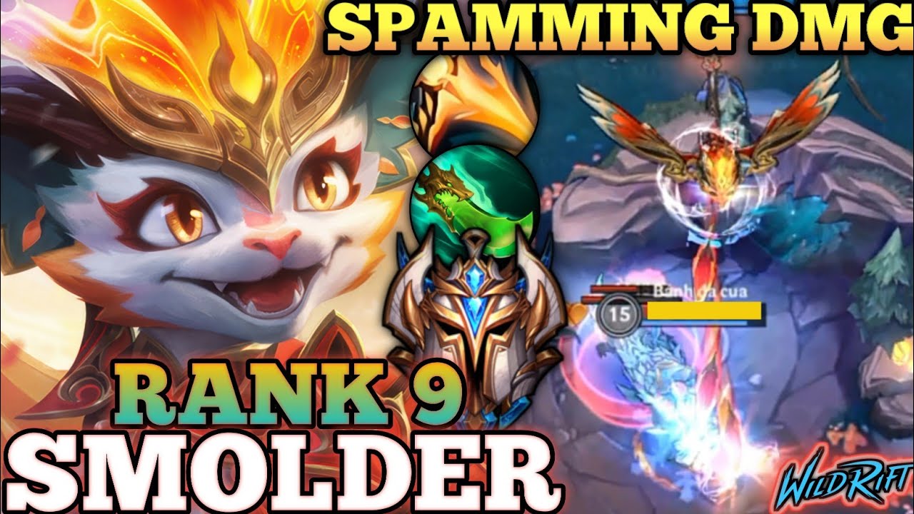 SMOLDER MAX STACK SCORCHER BREATH! BEST META MVP BUILD - TOP 9 GLOBAL SMOLDER BY deathcy - WILD RIFT