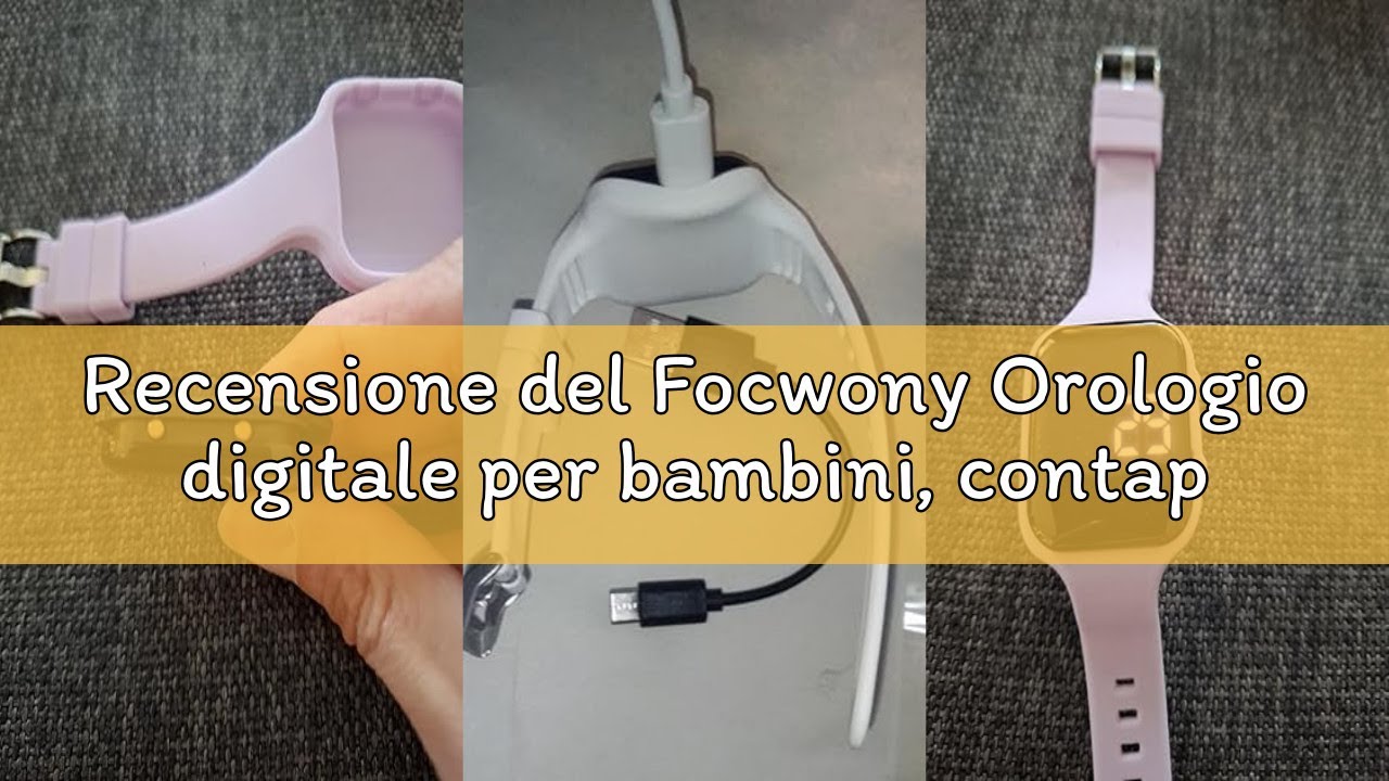 Recensione del Focwony Orologio digitale per bambini, contapasso, distanza, calorie, sveglia, ottimo