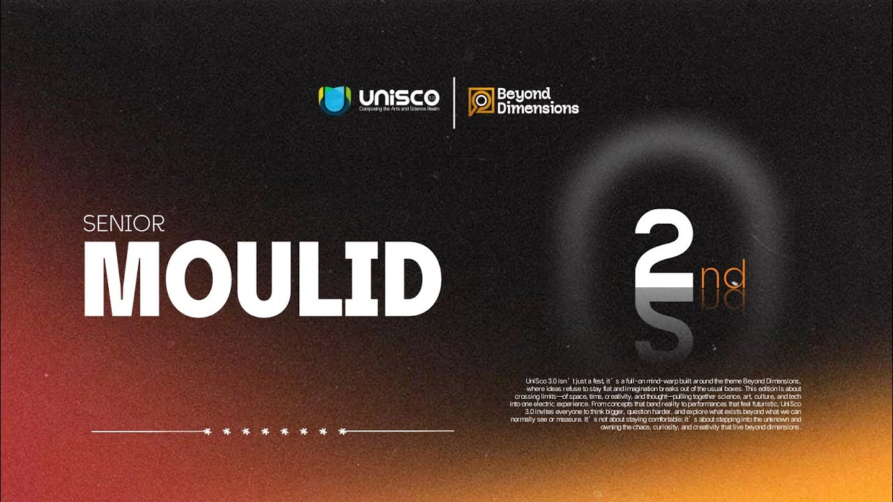 SENIOR MOULID | SECOND | UNISCO 3.0
