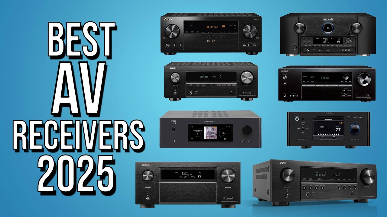 BEST AV RECEIVERS 2025 - TOP 5 BEST A/V RECEIVER 2025 | HOME THEATER