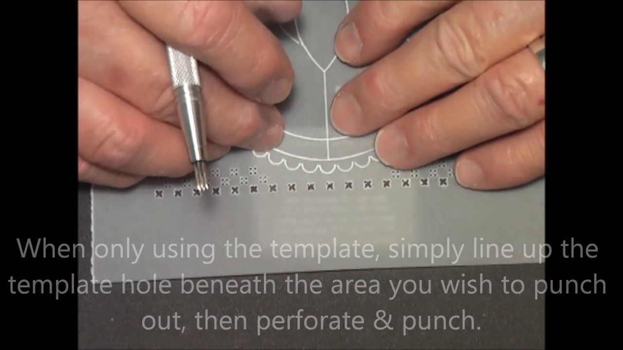 Parchment Craft PCA - 68 Bold Perforating Punch Tool Demo NEW CONCEPT!