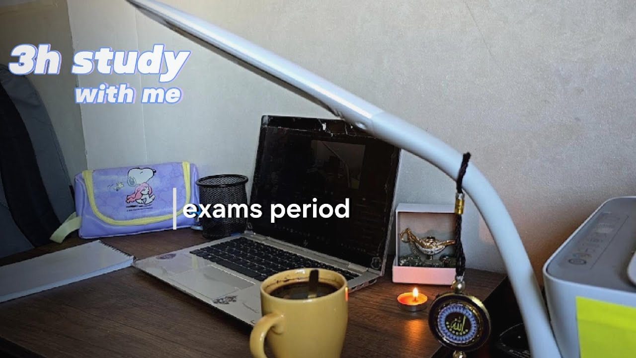 Study 60min/10break  With Me  for 3h | A Calm Space to Focus ☕📚