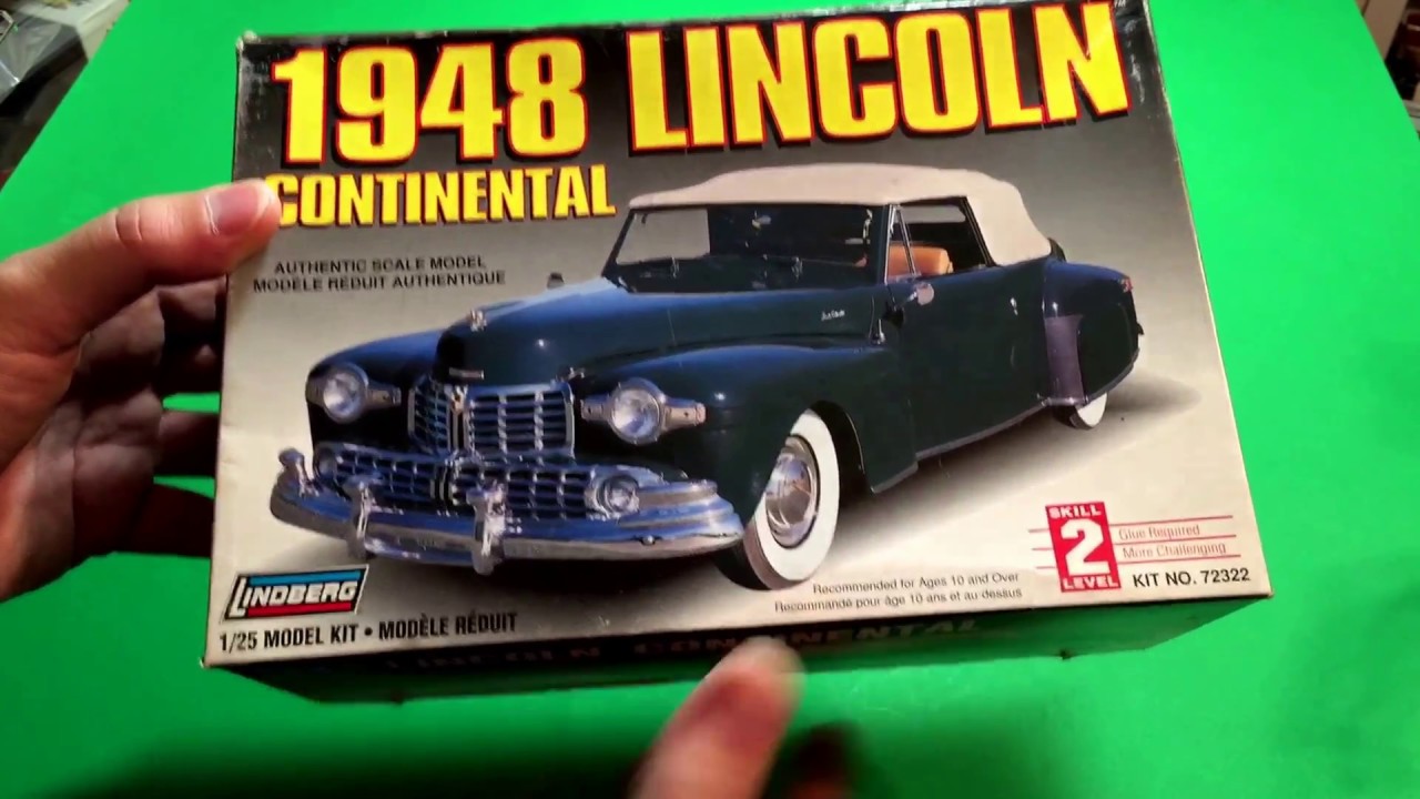 Plastic Model Kit Review: 1948 Lincoln Continental by Lindberg in 1/25 scale