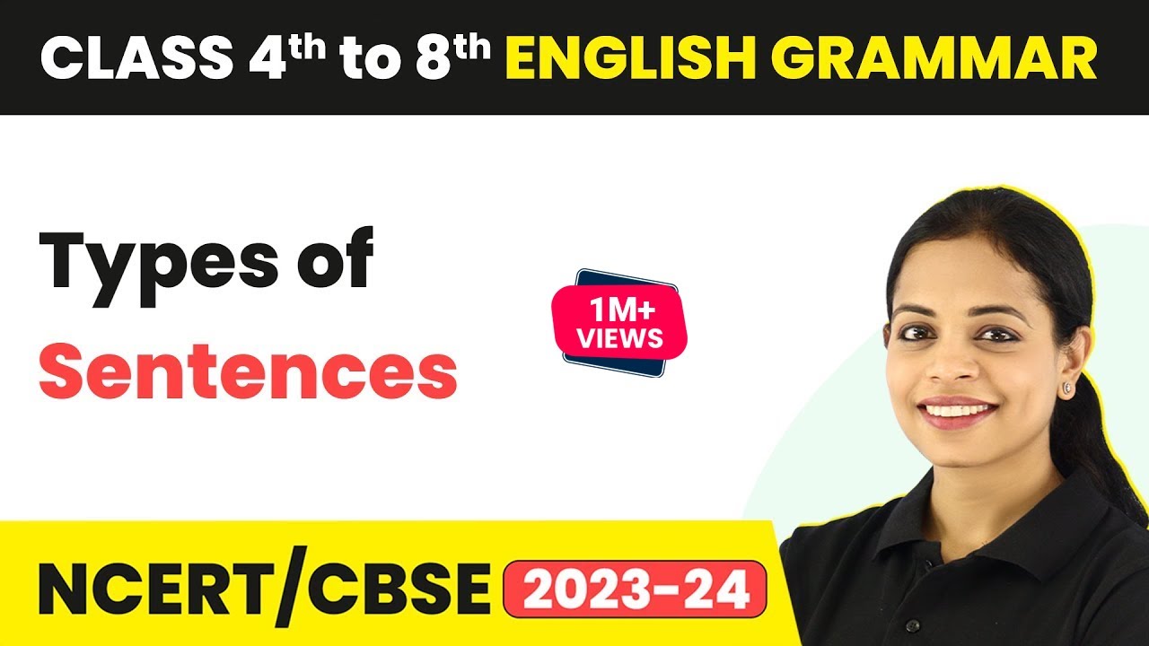 Types of Sentences - English Grammar | Class 4th to 8th English Grammar