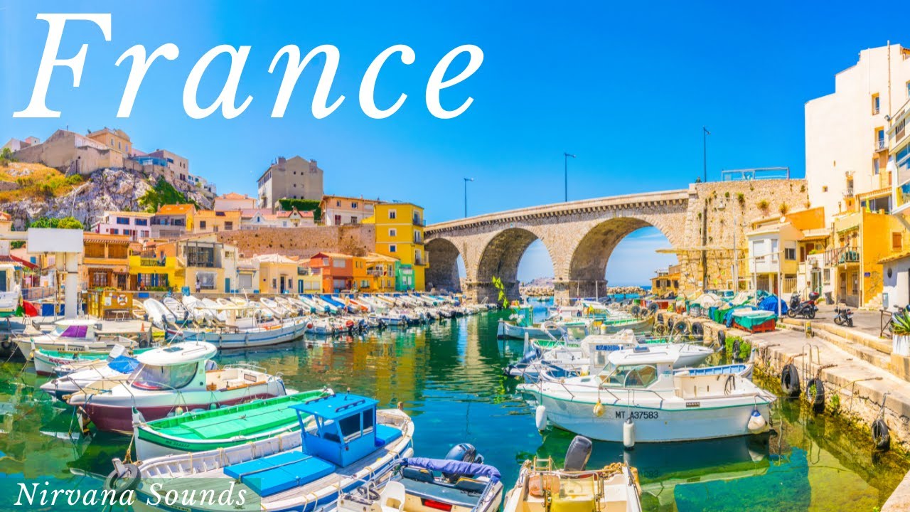 FRANCE Scenic Views ♡ Fly Over Paris, French Cities and Countryside