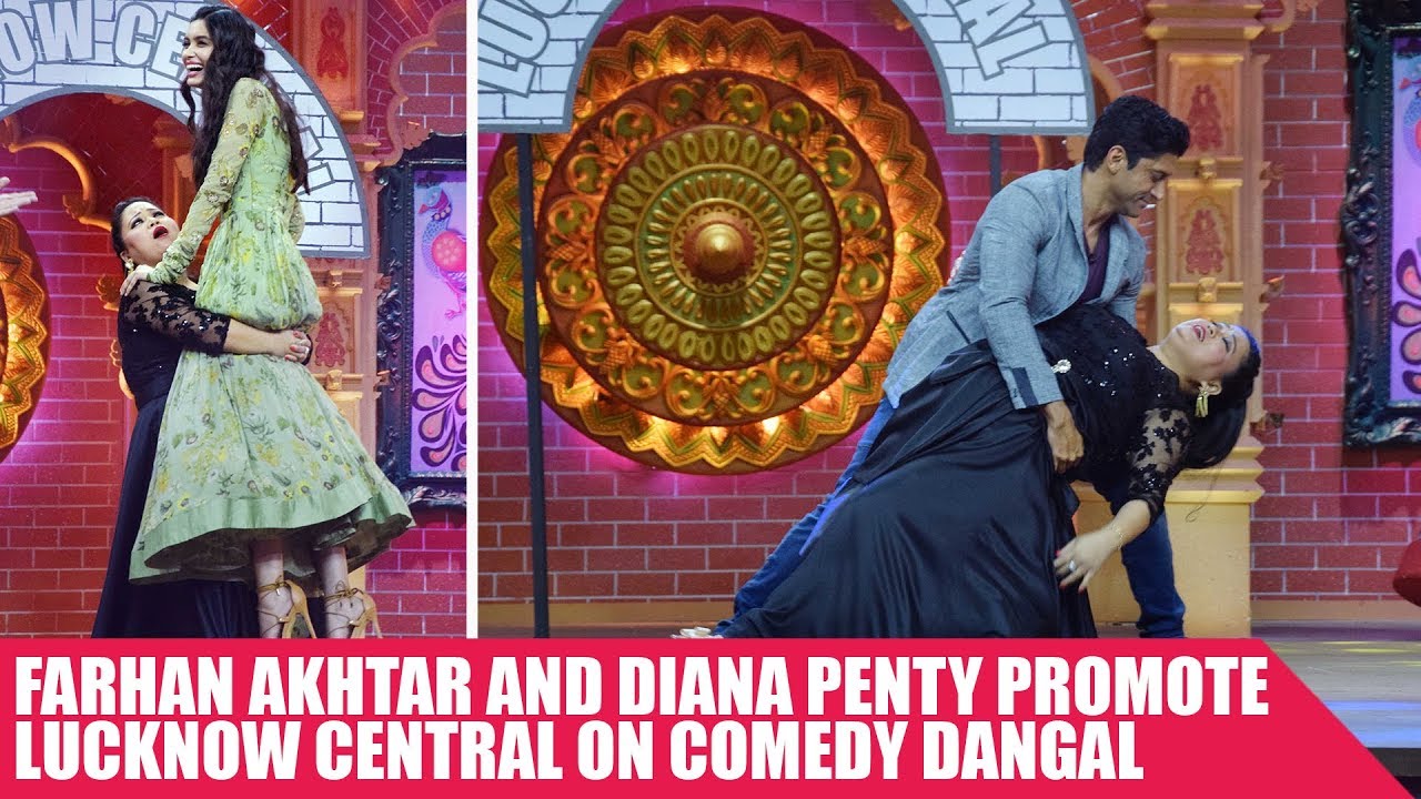 Farhan Akhtar and Diana Penty promote Lucknow Central on Comedy Dangal