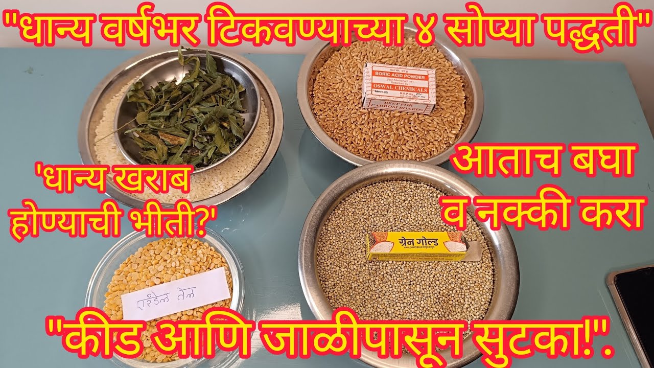 २०२६ मध्ये धान्य साठवण्याची नवीन आणि सर्वात सोपी पद्धत |कडधान्य कसे साठवायच्या?Marathi Kitchen Tips.