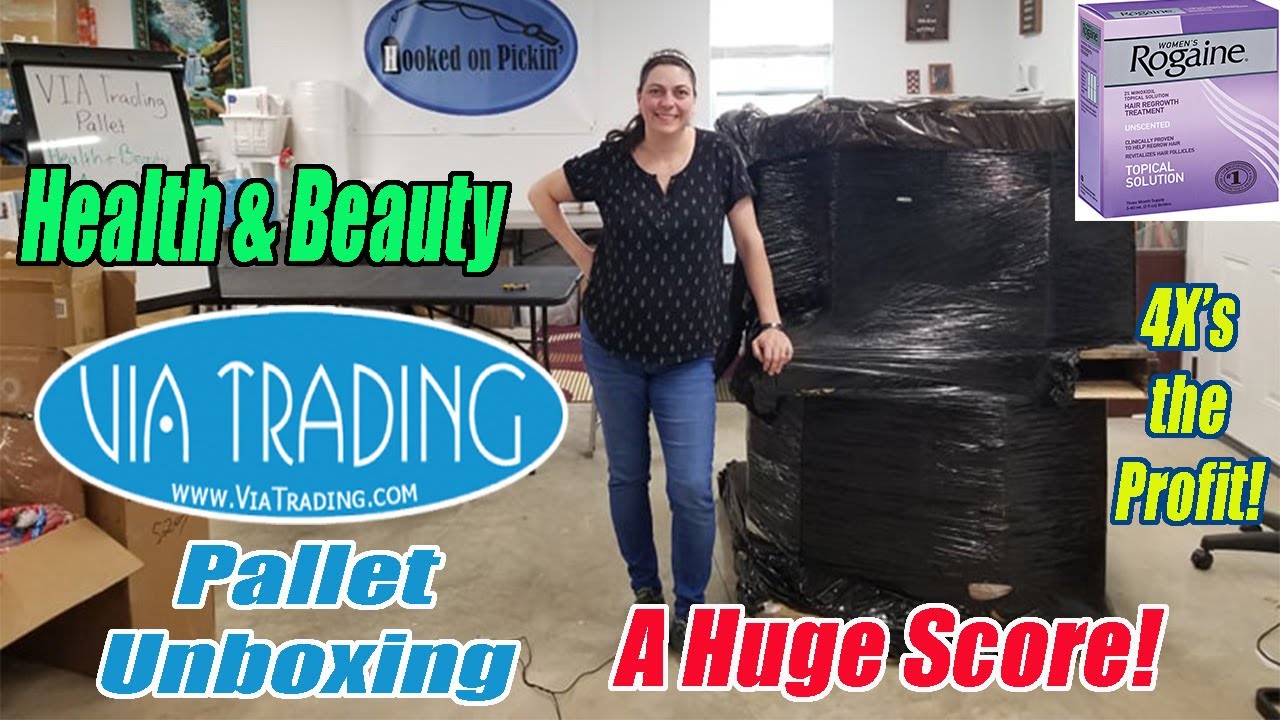Via Pallet Unboxing - Health & Beauty Products - A huge Score Rogaine - 4x's the profit - Reselling