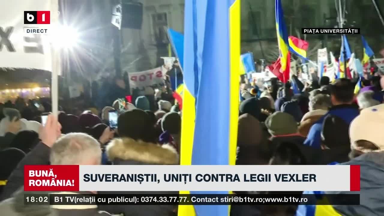 Protest &icirc;mpotriva &bdquo;Legii Vexler&rdquo; &icirc;n Capitală, organizat de Acțiunea Conservatoare și AUR