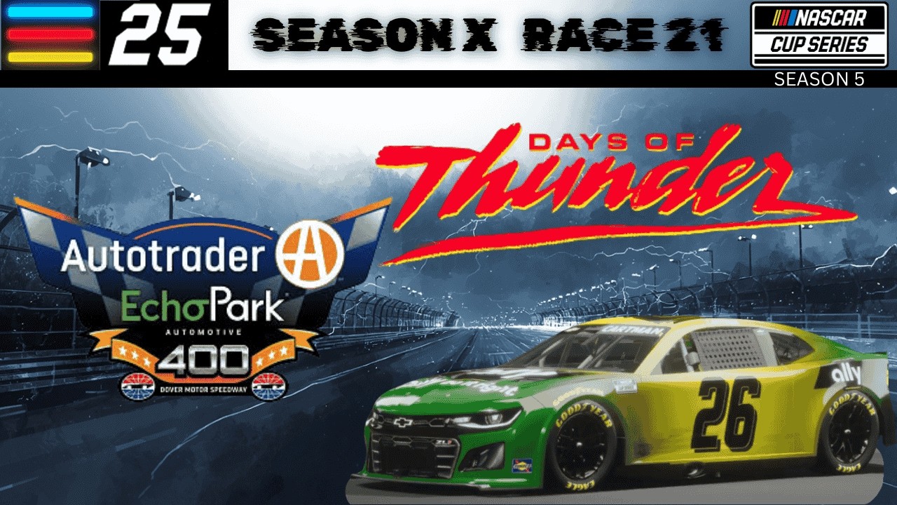 NASCAR 25 | Career | Cup Series | Season 5 | Race 21 | Dover