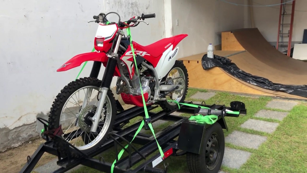 Como transportar moto na carretinha, dica de segurança!!!