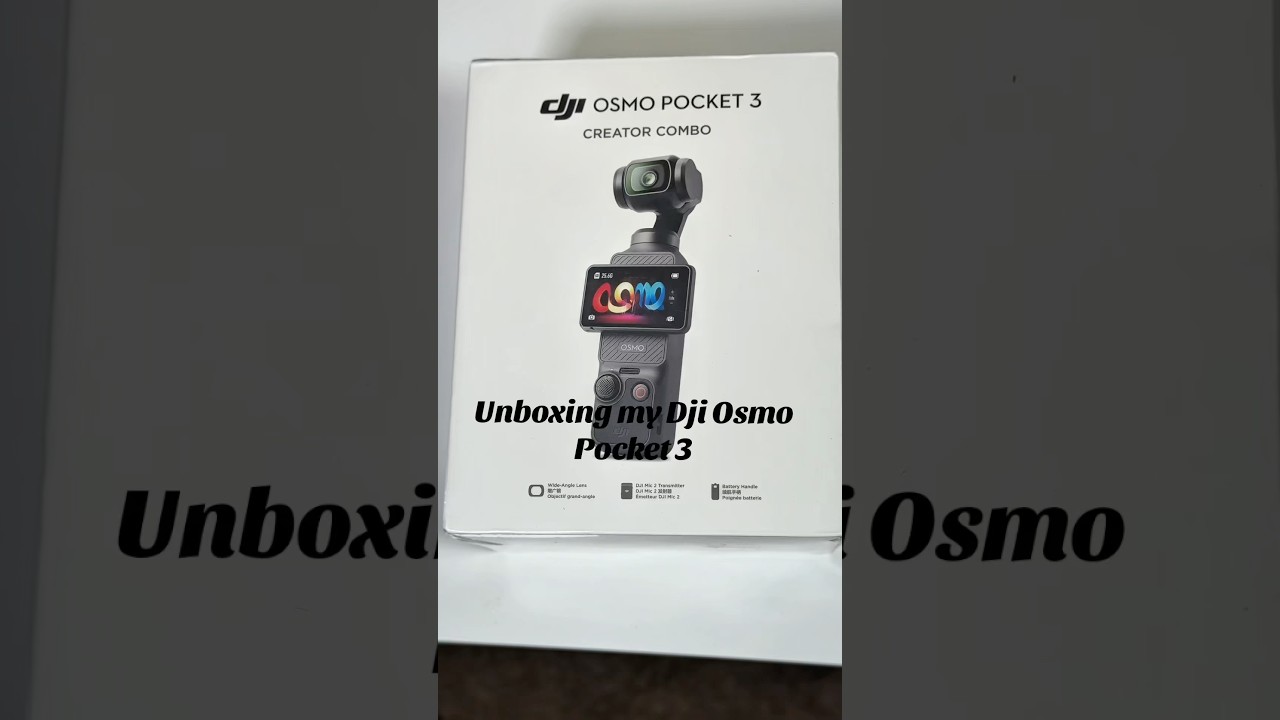 Unboxing my Dji Osmo pocket 3.My newest baby #djiosmopocket3 #dji #camera #unboxing #unboxing video