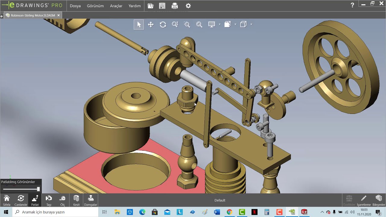 SOLIDWORKS 2020 E DRAWİNGS (solidworks 2020 tutorial for beginners)