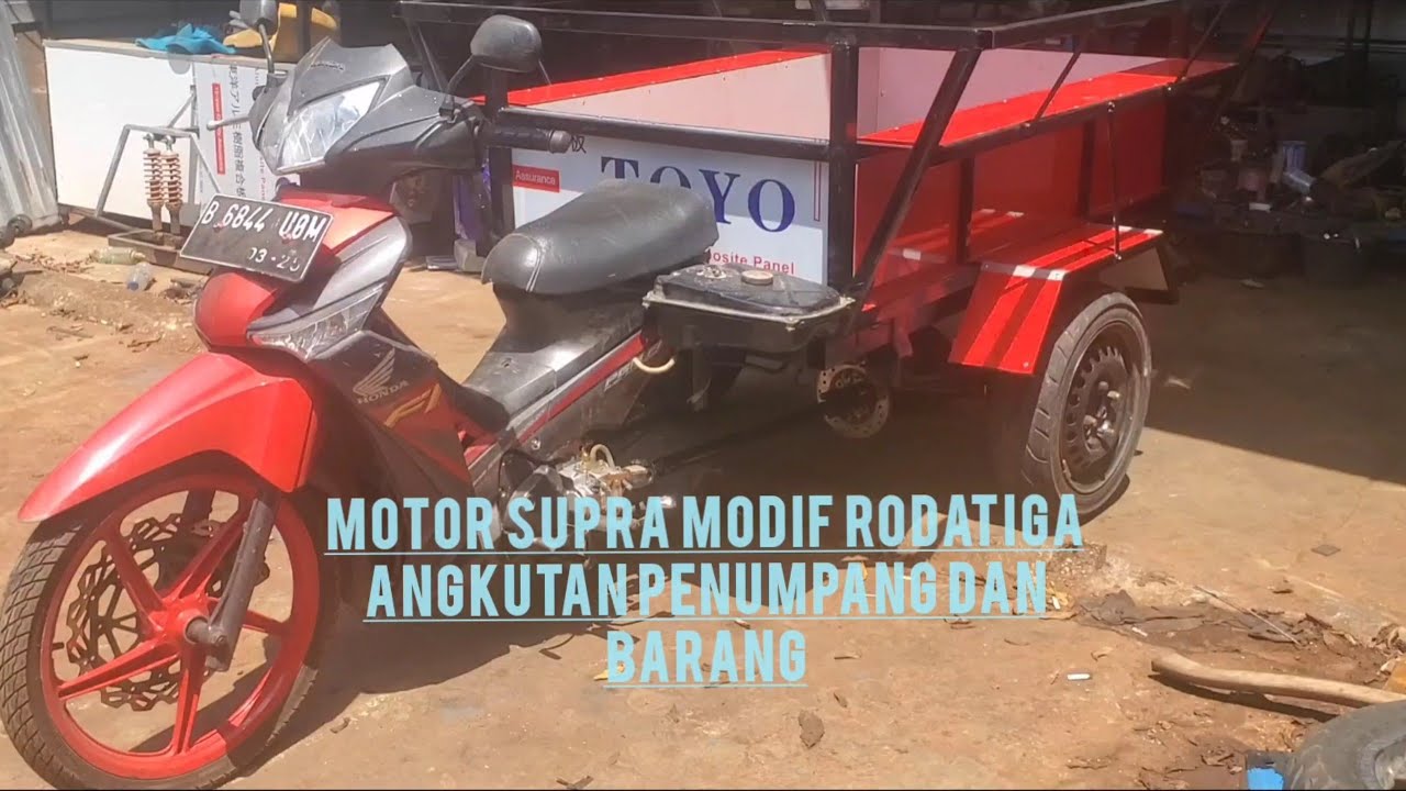Honda Supra 125 Modif motor bak rodatiga penggerak menggunakan gardan mobil