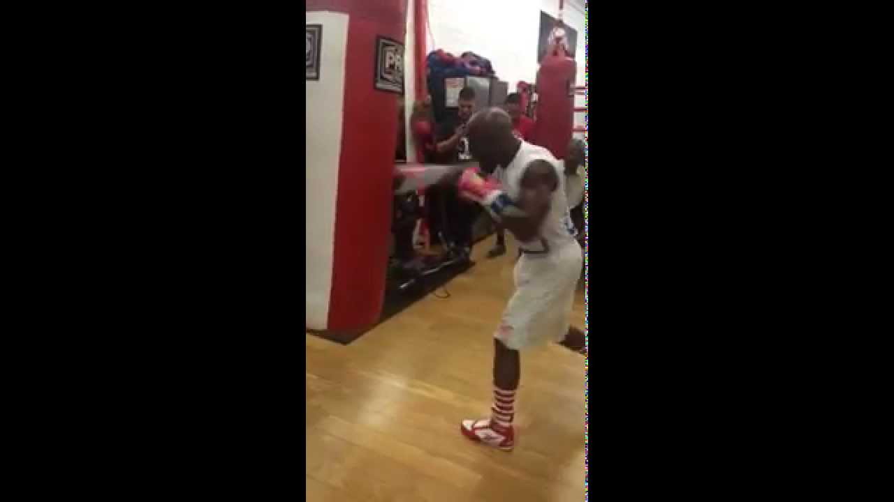 Mayweather vs. Maidana 2 Training - Punching Bag