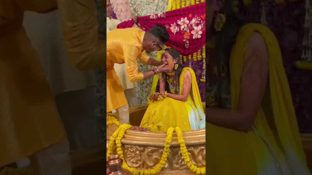 HALDI CEREMONY 💛| #viral #shorts #mehandi #haldiceremony #2022 #wedding #viralshorts #vidai