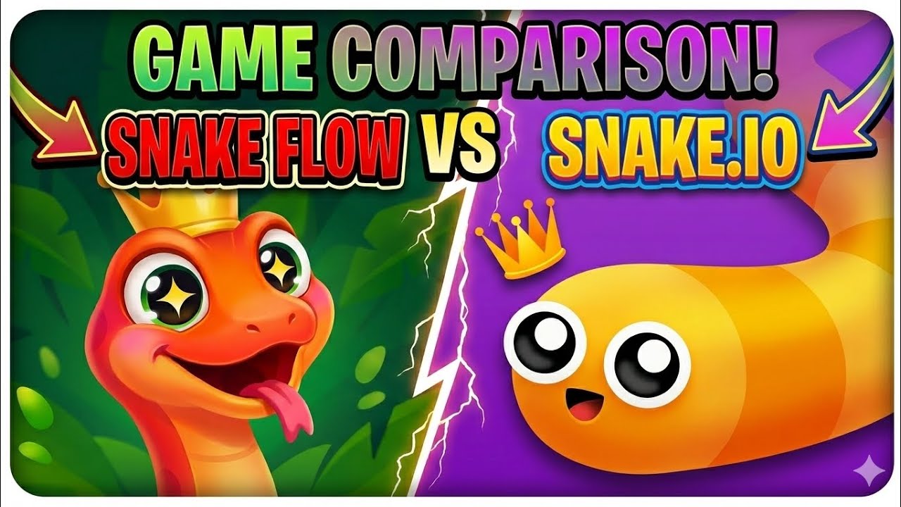 Snake.Io Vs Snake Flow Game Comparison!