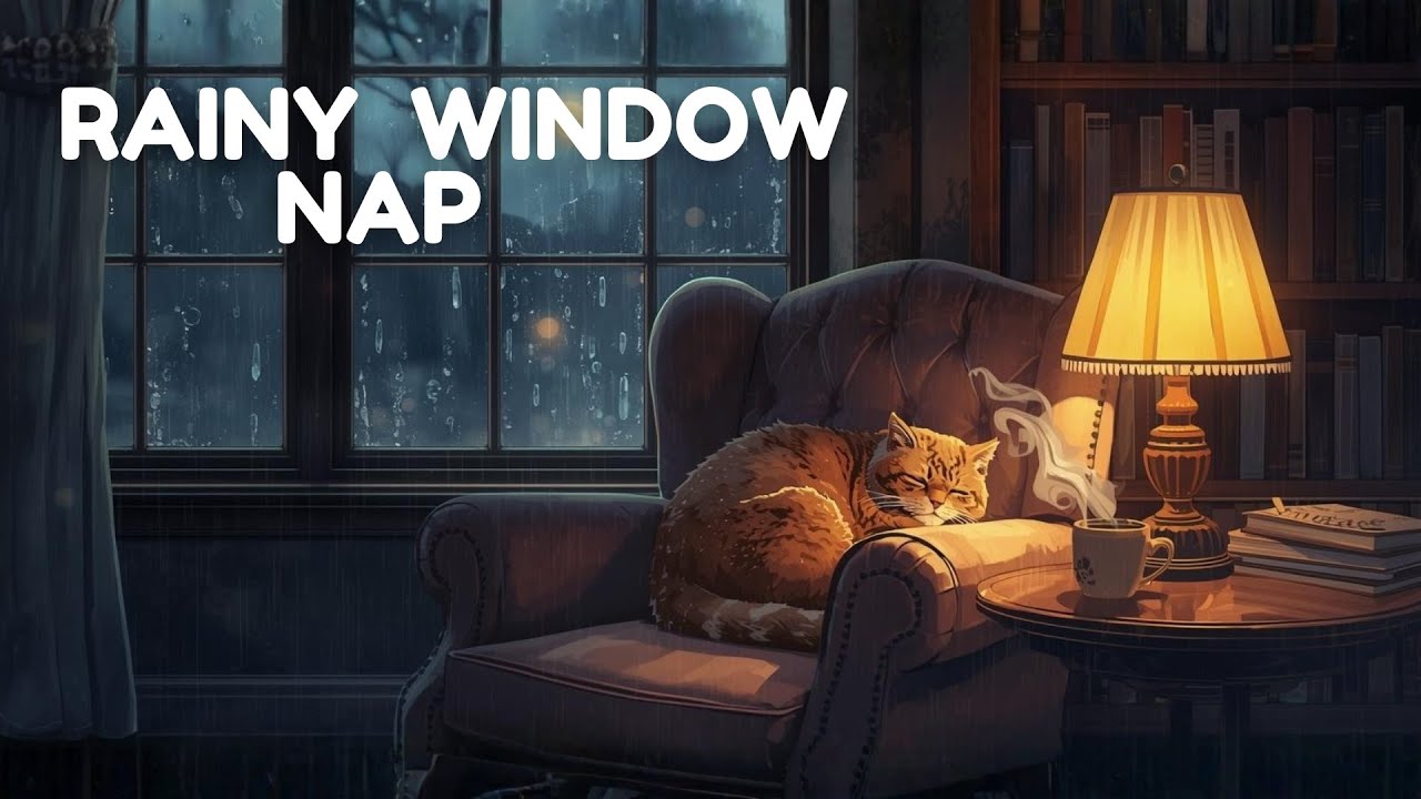 Rainy Window Ambiance ☔ Perfect Cat Nap Music