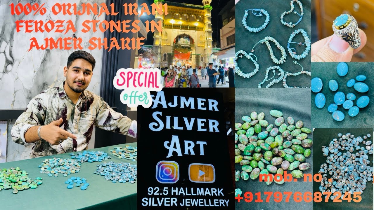 100% Natural irani feroza, Hussaini feroza , nishapuri feroza shop in ajmer sharif | ajmer urs offer