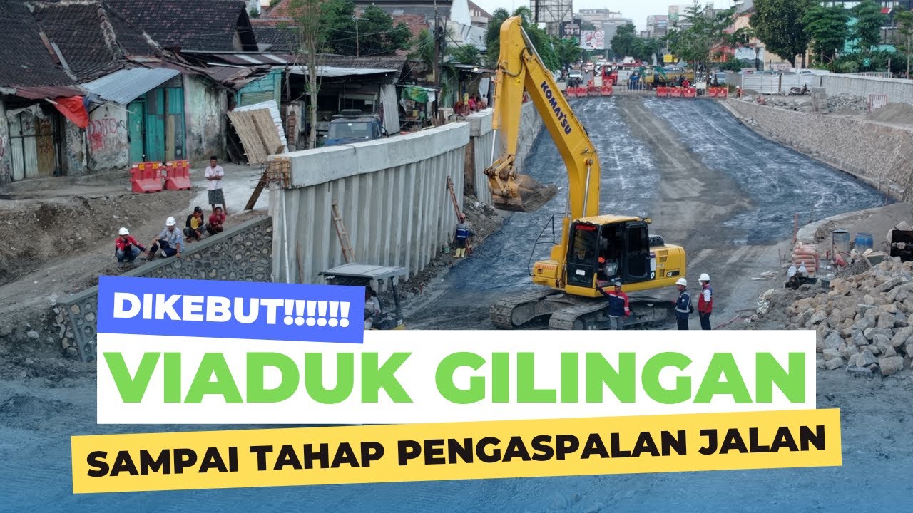 DIKEBUT !!!! Kilat || Pembangunan Viaduk Gilingan Solo Sudah dalam Tahap Pengaspalan