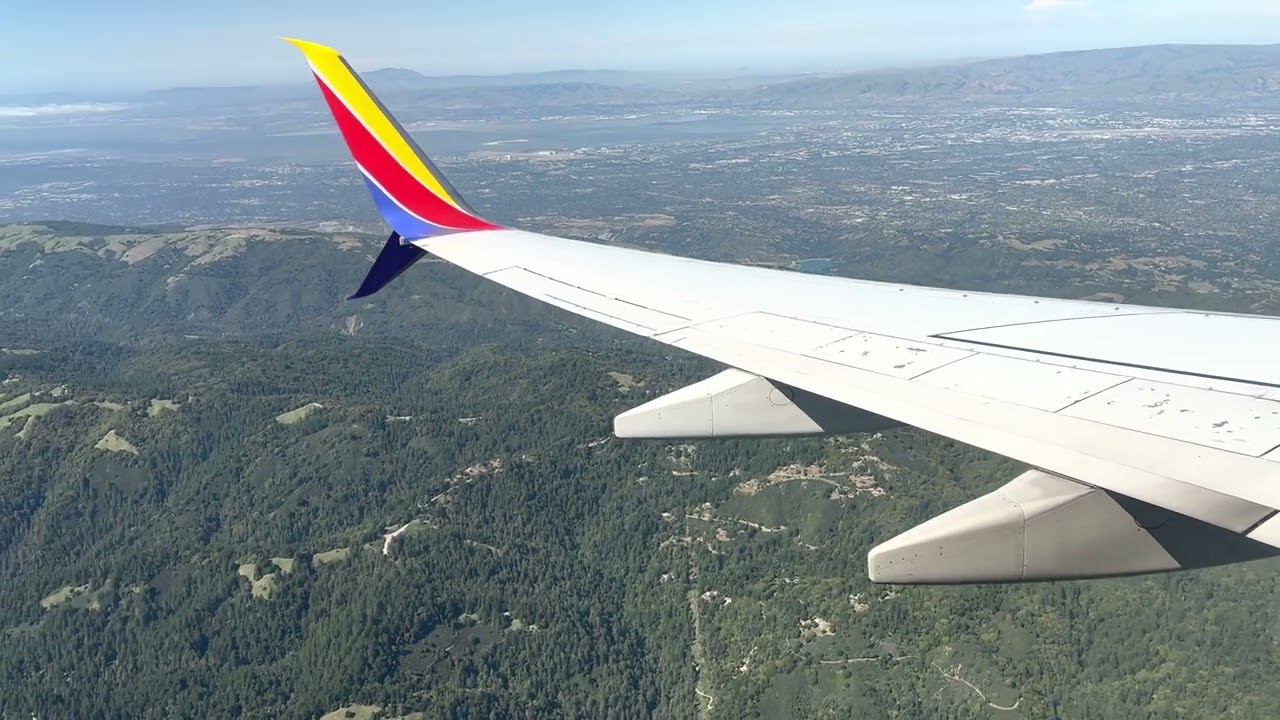 Landing in San Jose, California (gorgeous view of San Francisco and the bay area!)