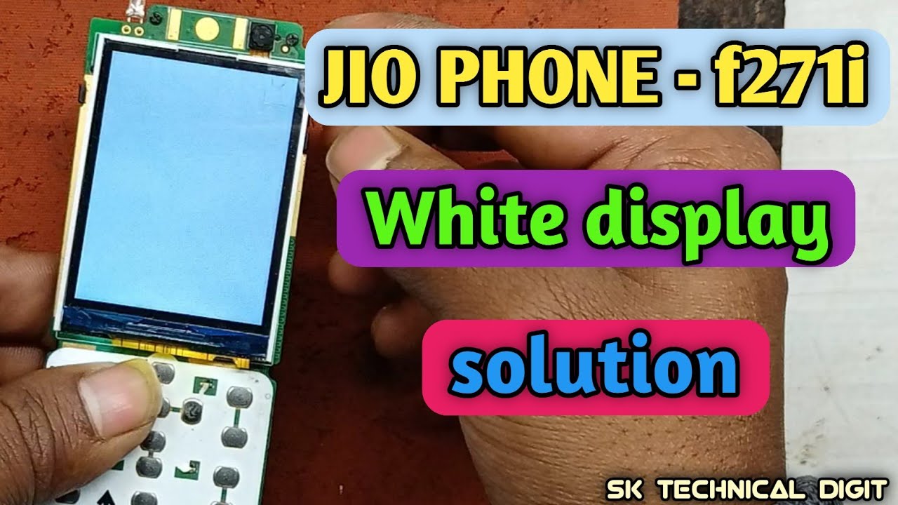 Jio f271i white display solution
