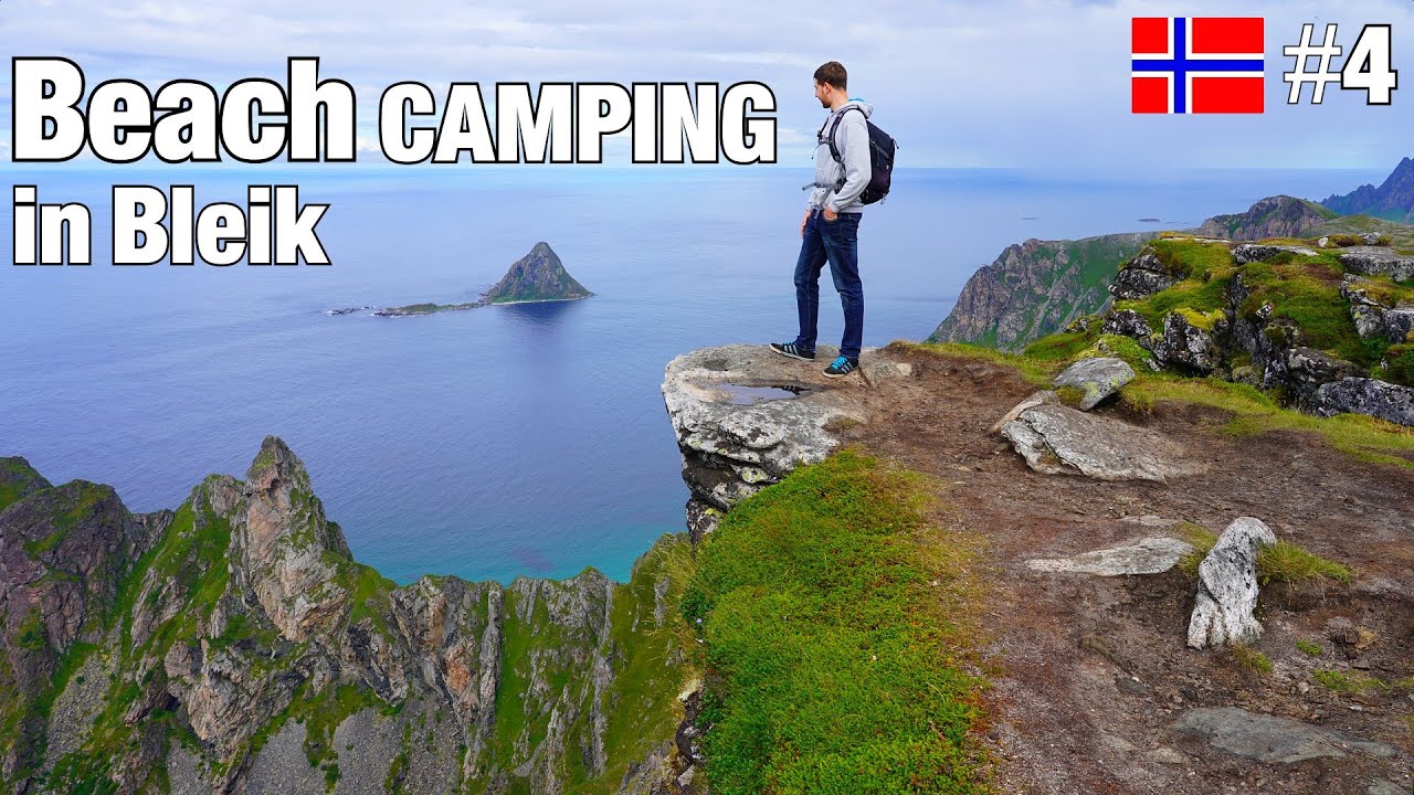 Beach CAMPING in Bleik😍🌞Atemberaubende Wanderung!🇳🇴Roadtrip #4