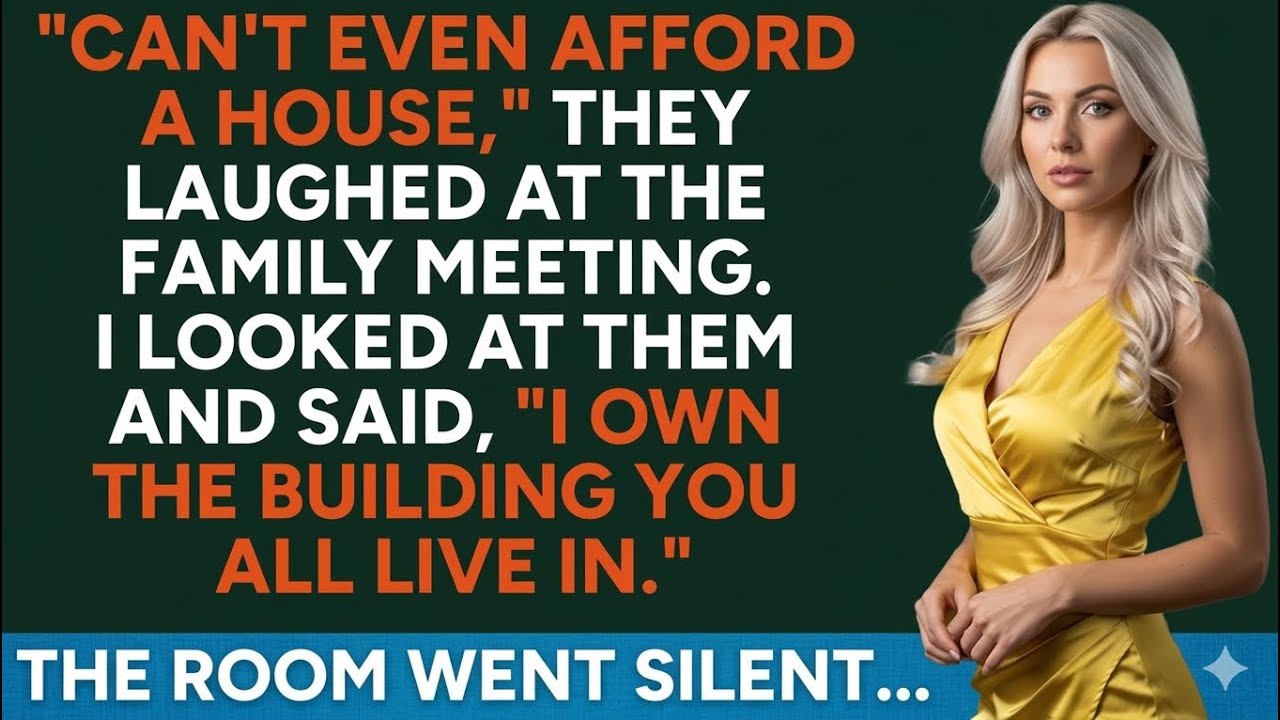 At The Family Meeting They Called Me Poor-Then I Showed Them The Property Deed...