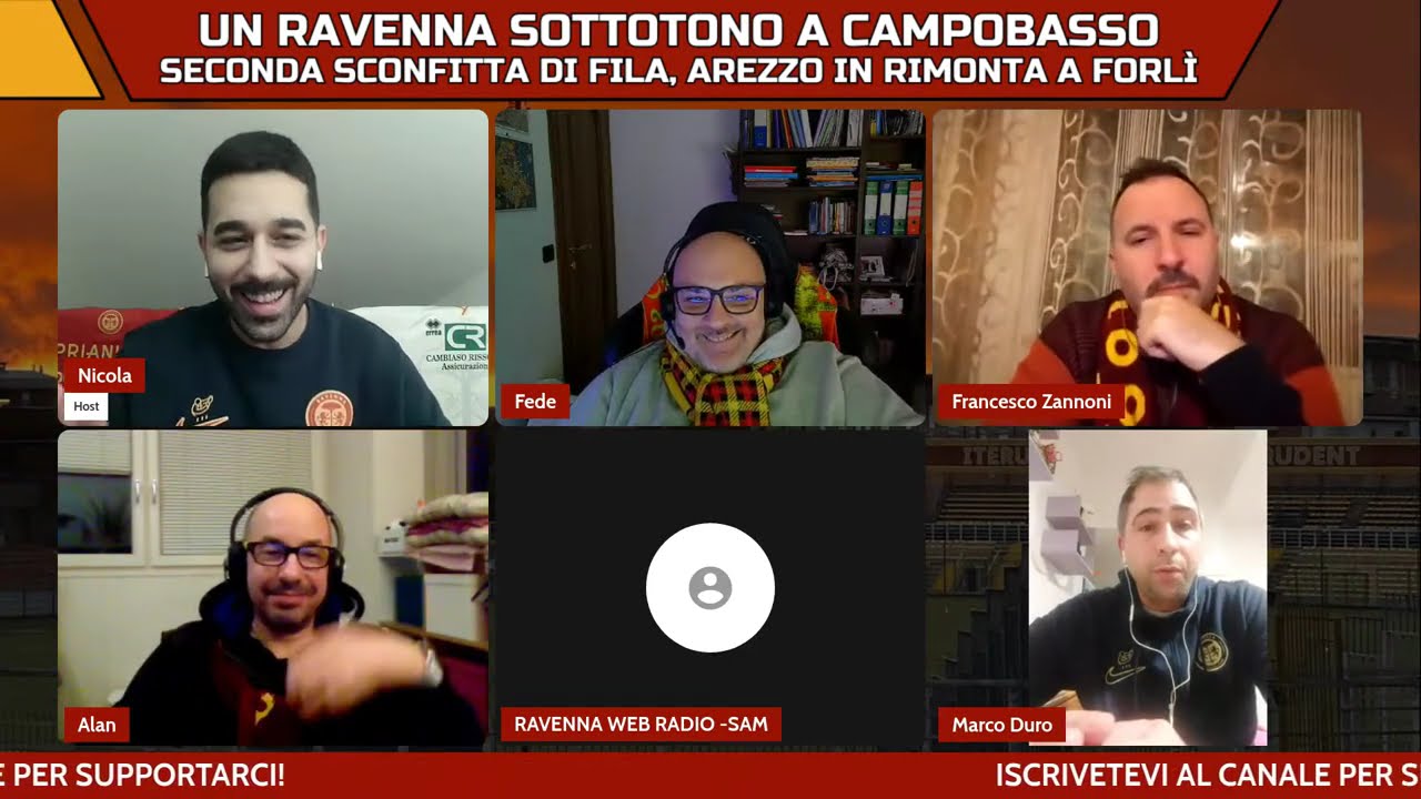 EP. 48 - LIVE - UN RAVENNA SOTTOTONO A CAMPOBASSO; seconda sconfitta di fila e Arezzo a +2