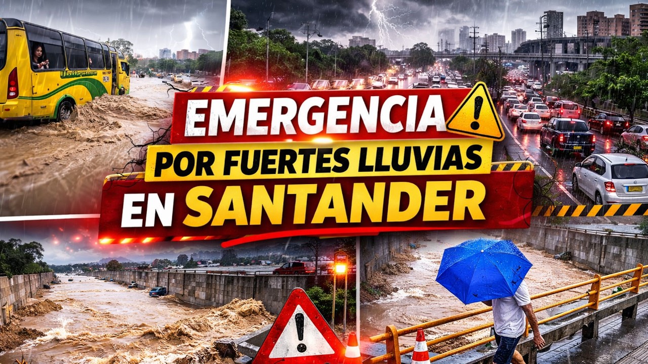 Emergencia por fuertes lluvias en Santander | REPORTE DE NOTICIAS