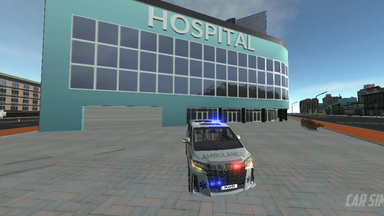 Ambulance in car simulator 2 #carsimulator2 #ambulancemod 