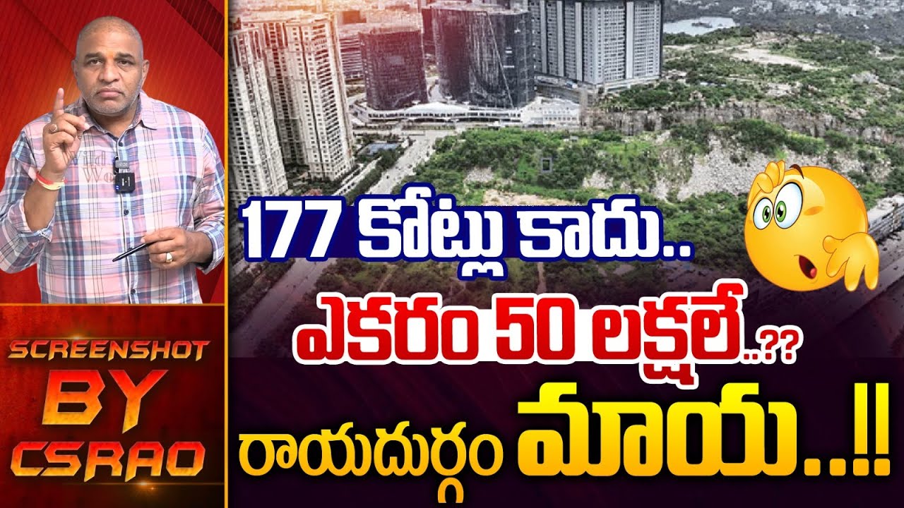 Hyderabad Real Estate Disaster : 177 కోట్లు కాదు..ఎకరం 50 లక్షలే..?? | CS Rao | Wild Wolf Telugu